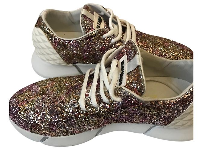 Elena Lachi Sneakers glitterata Elena Iachi Rosa Bianco - vista 10