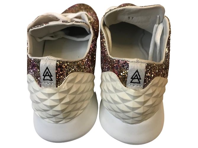 Elena Lachi Sneakers glitterata Elena Iachi Rosa Bianco - vista 11