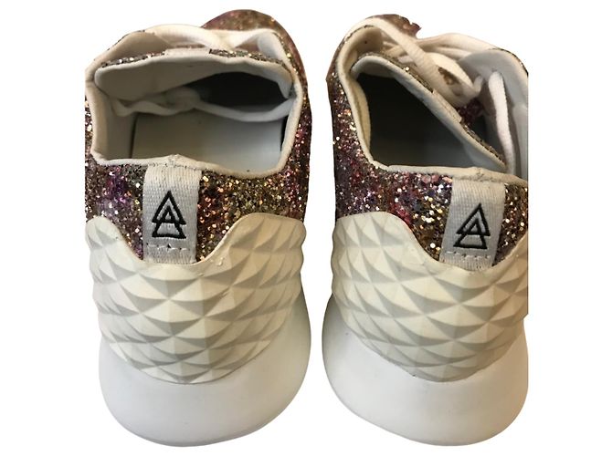 Elena Lachi Sneakers glitterata Elena Iachi Rosa Bianco - vista 4