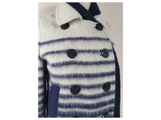 Abrigo azul de lana Jean Paul Gaultier x Lindex - vista 2