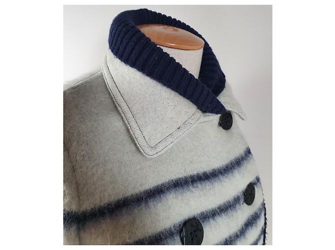 Abrigo azul de lana Jean Paul Gaultier x Lindex - vista 6