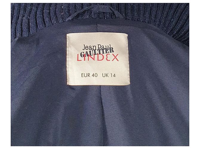 Abrigo azul de lana Jean Paul Gaultier x Lindex - vista 8