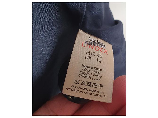 Abrigo azul de lana Jean Paul Gaultier x Lindex - vista 9