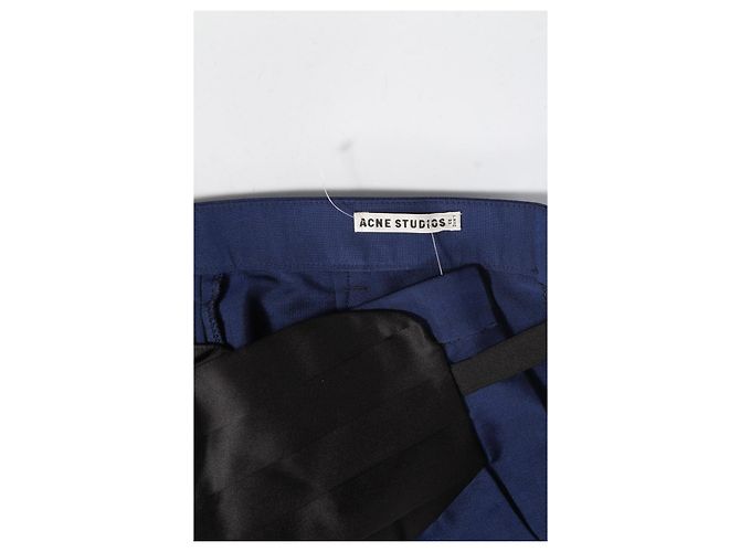Calça Acne Studios azul de lã e mohair - vista 3