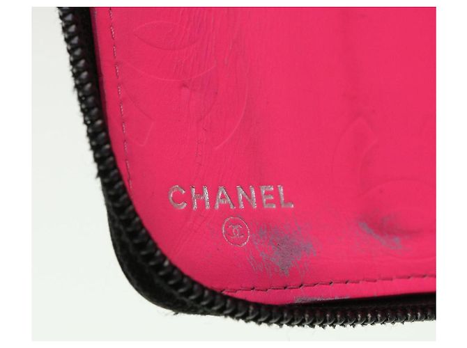 CHANEL Cambon Line Cartera larga Negro CC Auth th3151 - vista 9