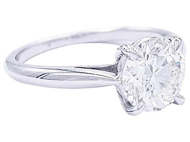 inconnue Weißgold-Solitärring, Diamant 1,36 Karat. - Ansicht 5