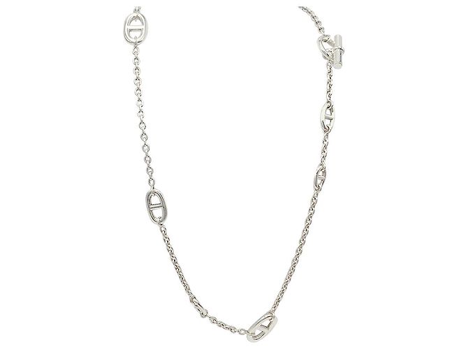 Chaîne d'ancre Hermès lange Halskette,"Farandole", Geld. - Ansicht 4
