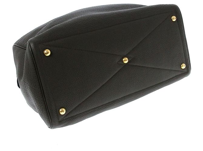 Hermès Borsa da viaggio Hermes Victoria Marrone - vista 3