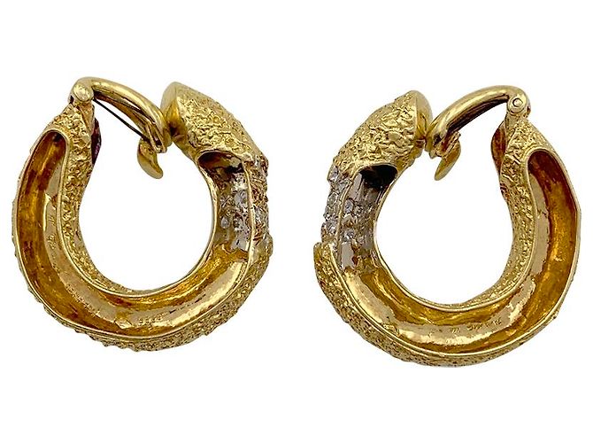 M. GERARD Orecchini M.Gerard in oro giallo e diamanti. - vista 4