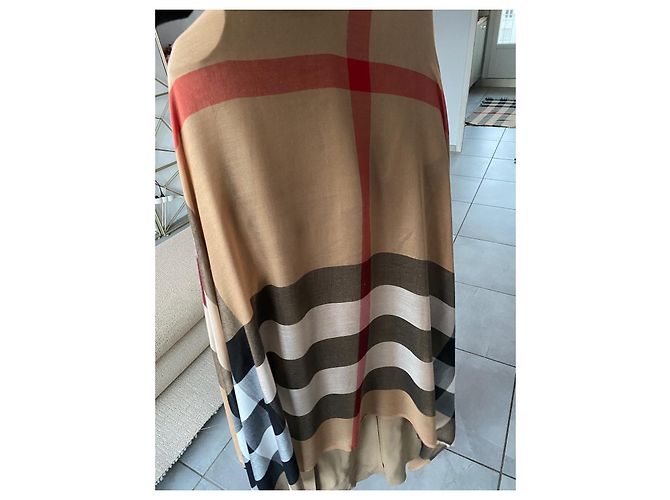 Sciarpa da donna in modal Burberry, cashmere e seta con motivo check 200X90cm - vista 3