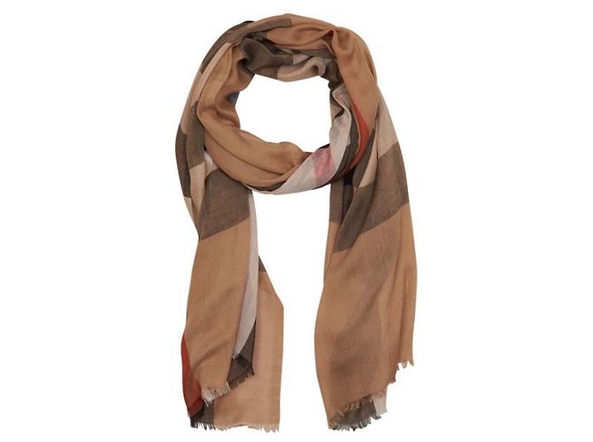 Sciarpa da donna in modal Burberry, cashmere e seta con motivo check 200X90cm - vista 8