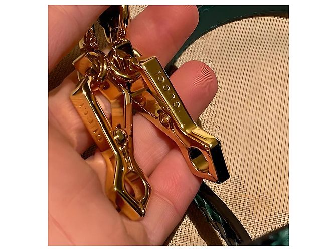 Gucci Ophidia Python Bucket Bag Vert - vue 10