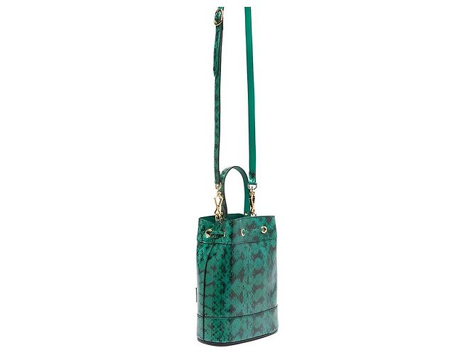 Gucci Ophidia Python Bucket Bag Vert - vue 2