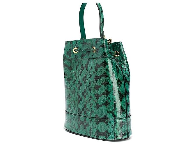 Gucci Ophidia Python Bucket Bag Vert - vue 4