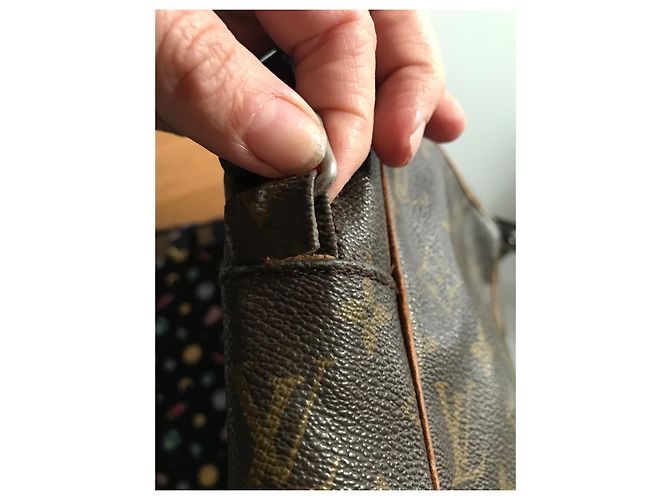 Louis Vuitton Saddlebag Marrone in Tela - vista 10