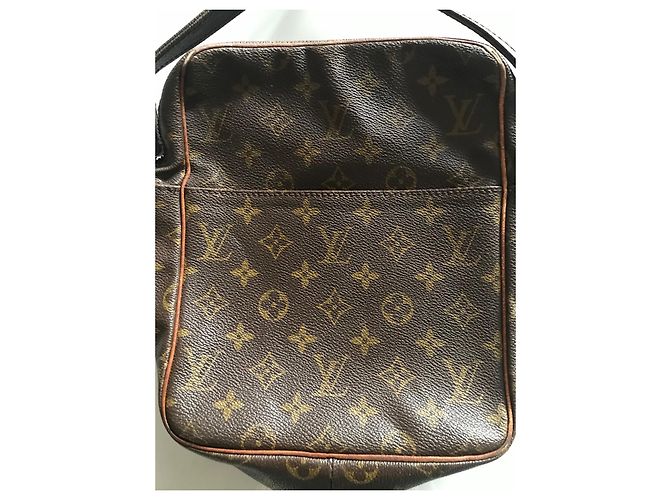 Louis Vuitton Saddlebag Marrone in Tela - vista 2