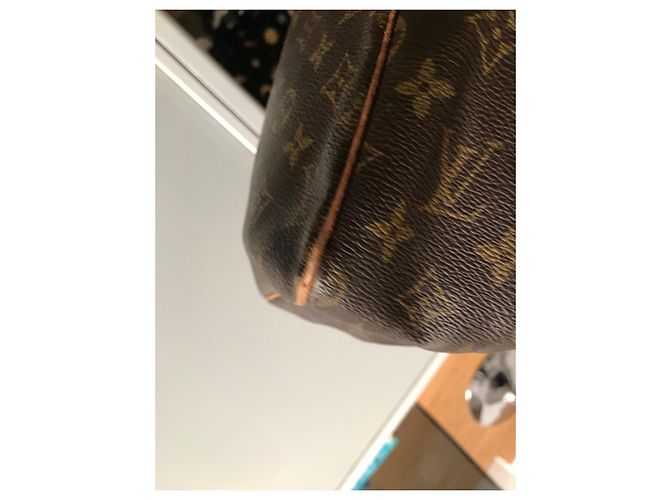 Louis Vuitton Saddlebag Marrone in Tela - vista 5