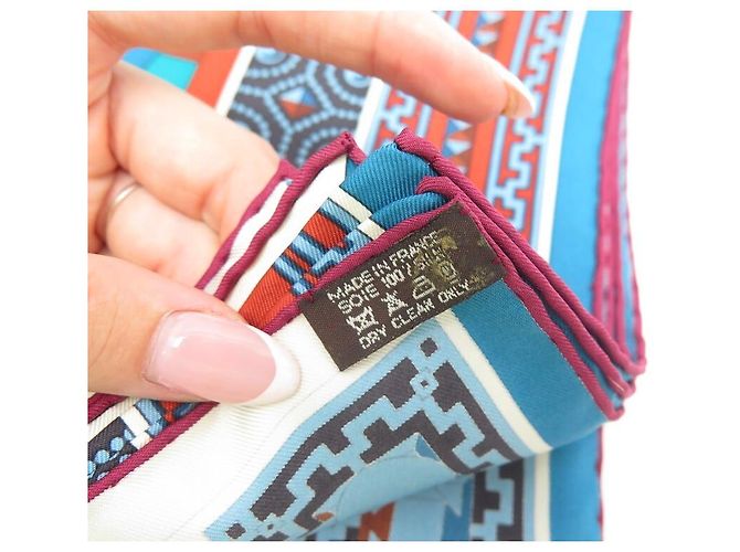 Hermès NUOVA SCIARPA HERMES COLLARI PER CANI JAMIN CARRE 90 SCATOLA DI SETA SCIARPA IN SETA Multicolore - vista 8