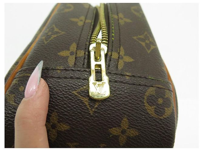 LOUIS VUITTON BORSA A MANO DEAUVILLE MONOGRAM CANVAS M47270 Tracolla Marrone - vista 12