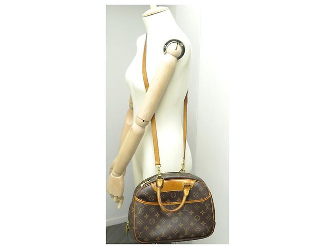 LOUIS VUITTON BORSA A MANO DEAUVILLE MONOGRAM CANVAS M47270 Tracolla Marrone - vista 4