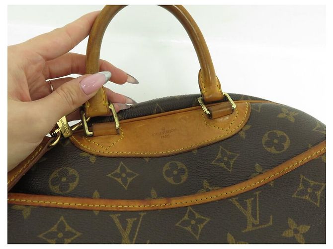 LOUIS VUITTON BORSA A MANO DEAUVILLE MONOGRAM CANVAS M47270 Tracolla Marrone - vista 9
