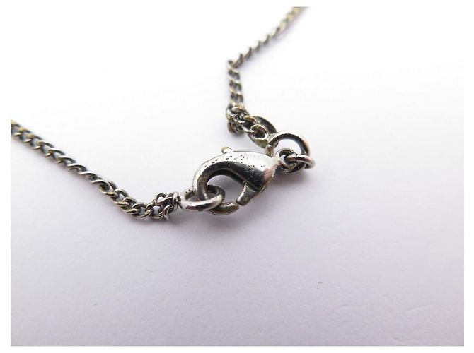 COLLANA CON LUCCHETTO E CHIAVE CHANEL 2007 COLLANA CON LUCCHETTO IN METALLO ARGENTO - vista 3