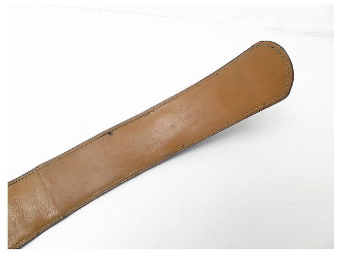 Piano Hermès VINTAGE HERMES KLAVIERGÜRTEL 72 CM SCHWARZER KROKODIL-LEDERGÜRTEL KROKODIL-LEDERGÜRTEL - Ansicht 5