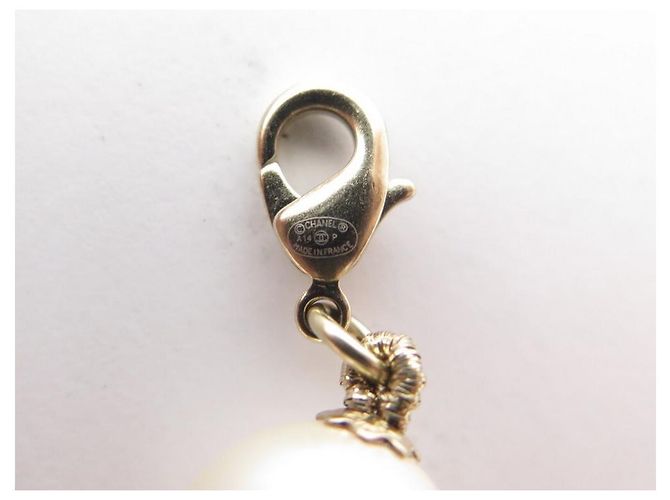 NUOVA COLLANA CHANEL LOGO CC E COLLANA DI PERLE 65 72 COLLANA IN METALLO ORO CM D'oro - vista 5