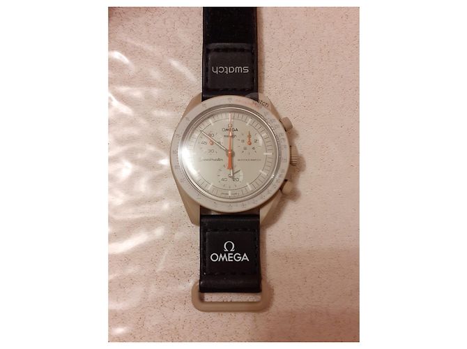 Autre Marque Swatch Omega Jupiter Uhr Schwarz - Ansicht 3