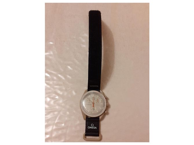 Autre Marque Swatch Omega Jupiter Uhr Schwarz - Ansicht 5