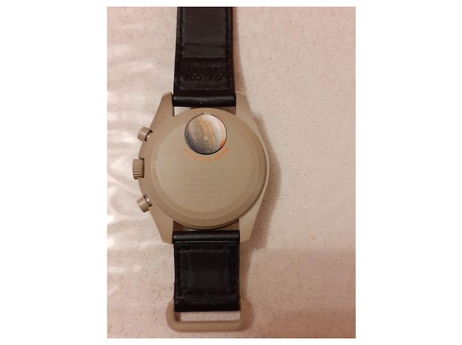 Autre Marque Swatch Omega Jupiter Uhr Schwarz - Ansicht 6