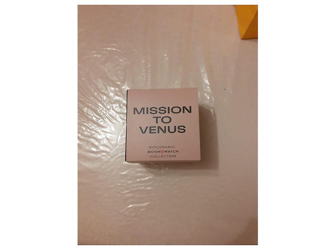 Autre Marque Swatch Omega Venus Uhr Rosa und Weiß Pink - Ansicht 6