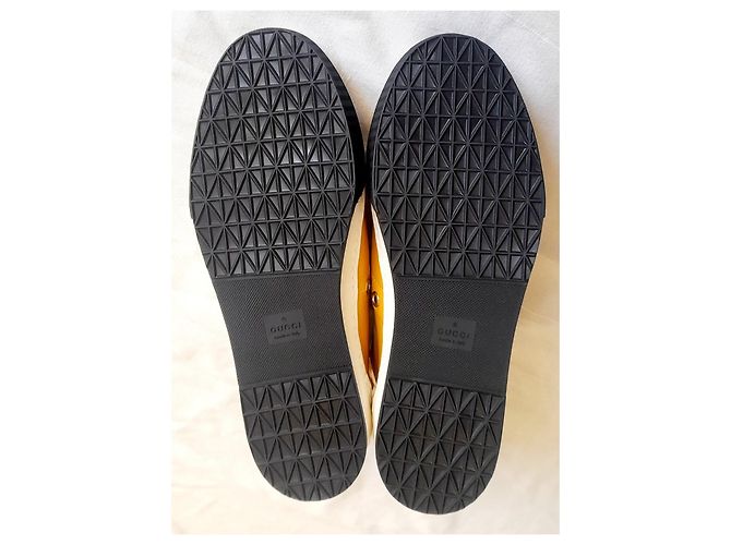 Gucci Sneaker aus Lackleder schwarz weiß gelb - Ansicht 6