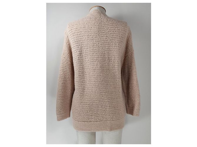 Autre Marque Aiayu Strickjacke Beige aus Baby-Lama - Ansicht 4