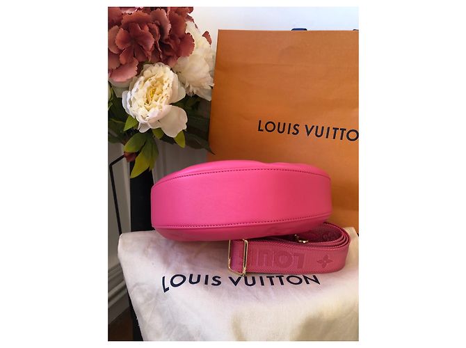 Borsa a mano Louis Vuitton Over the Moon rosa in tessuto - vista 8