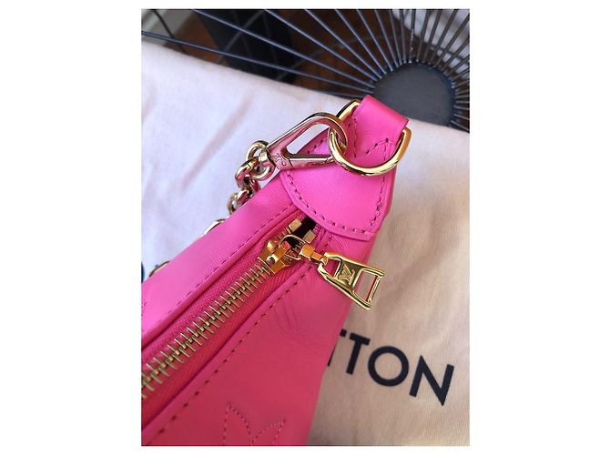 Borsa a mano Louis Vuitton Over the Moon rosa in tessuto - vista 9
