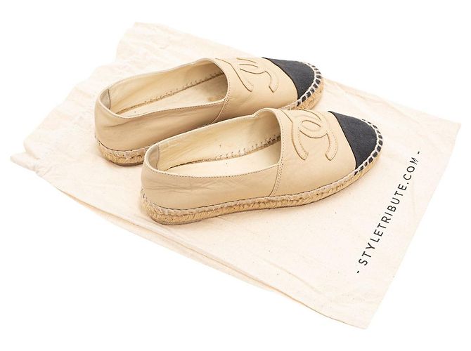 Chanel Interlocking CC Logo Espadrilles - view 6
