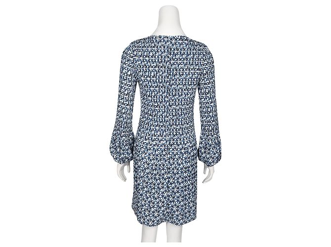 Maje Vestido plisado estampado azul - vista 3