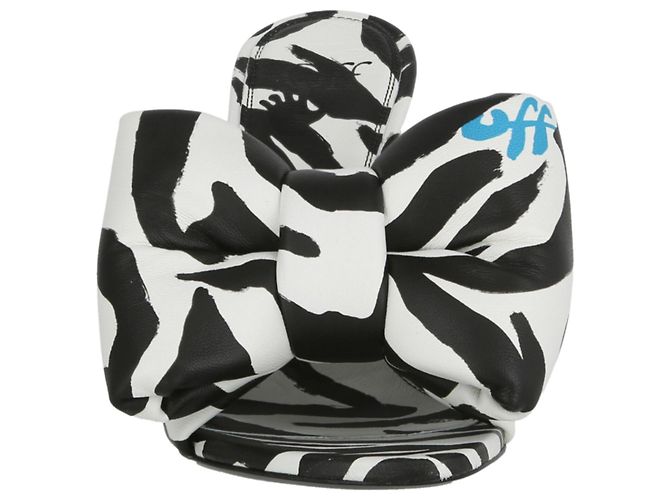 Off White Off-White Zebra Print Bow High Sandalen - Ansicht 4