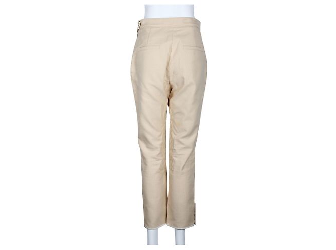 Hermès Calça de cavalgada marrom claro com fecho de pressão lateral - vista 4