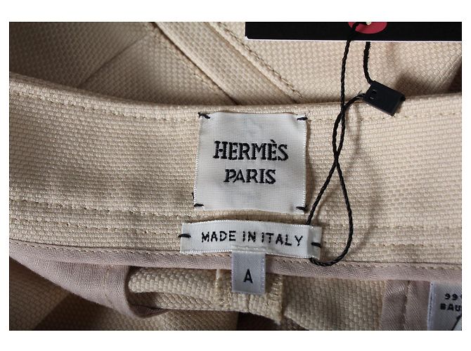 Hermès Calça de cavalgada marrom claro com fecho de pressão lateral - vista 5