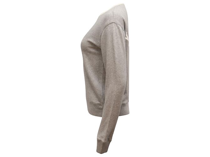 Langarm-Sweatshirt mit Logo Zadig & Voltaire aus grauer Baumwolle - Ansicht 2
