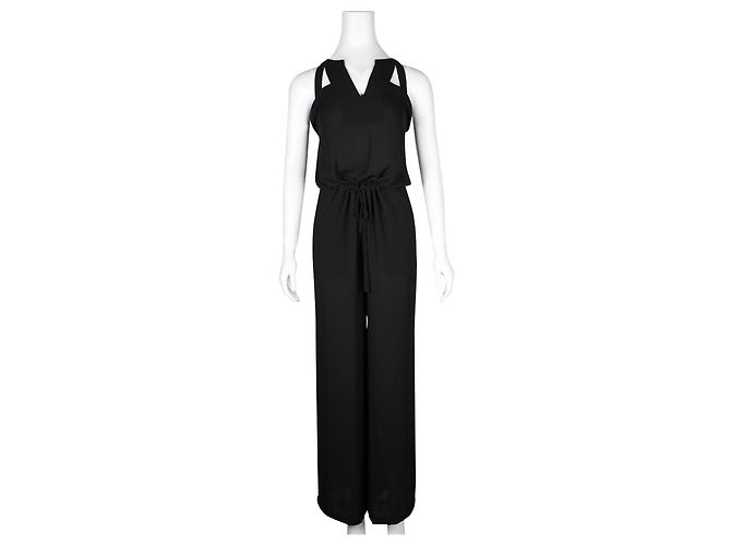 Bcbg Max Azria Tuta nera con scollo a V - vista 2