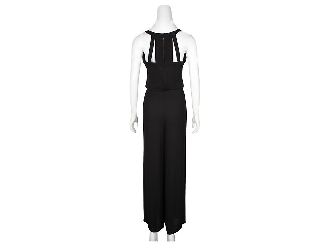 Bcbg Max Azria Tuta nera con scollo a V - vista 3