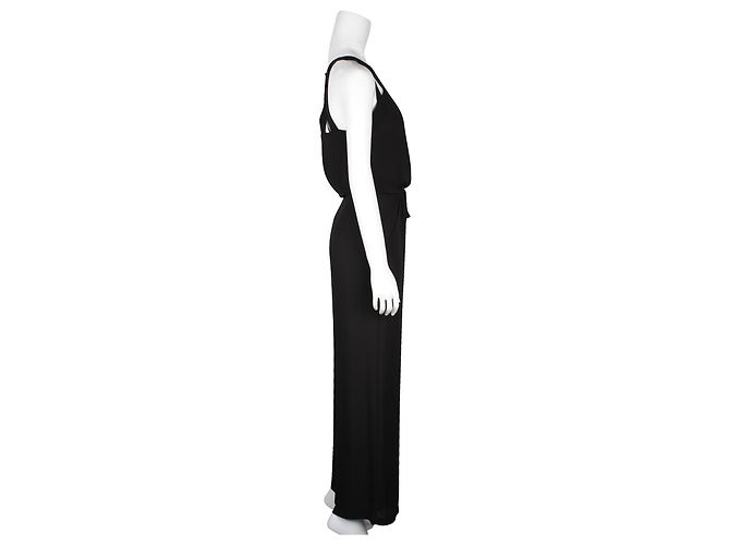 Bcbg Max Azria Tuta nera con scollo a V - vista 4