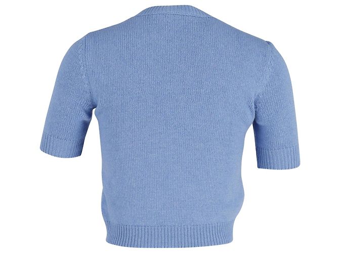 Gucci Beverly Hills Cherry Pullover aus blauer Wolle - Ansicht 3