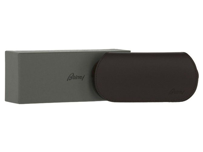Brioni Square-Frame Titanium Optical Frames - view 4