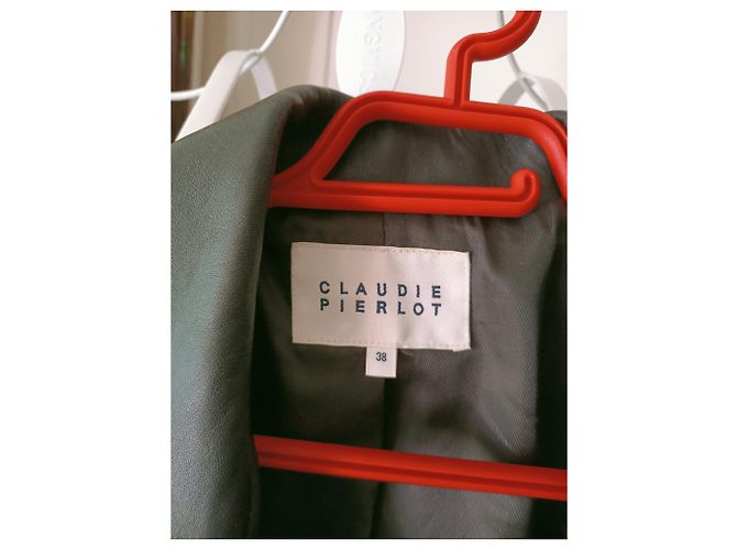Claudie Pierlot Schwarze Lederjacke Biker Stil - Ansicht 6