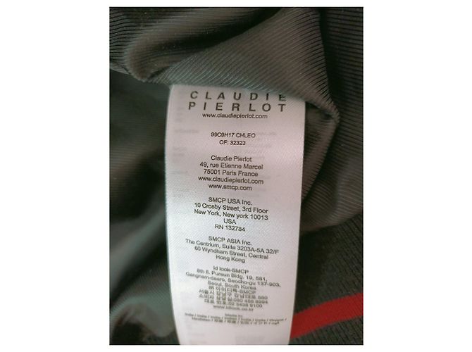 Claudie Pierlot Schwarze Lederjacke Biker Stil - Ansicht 7