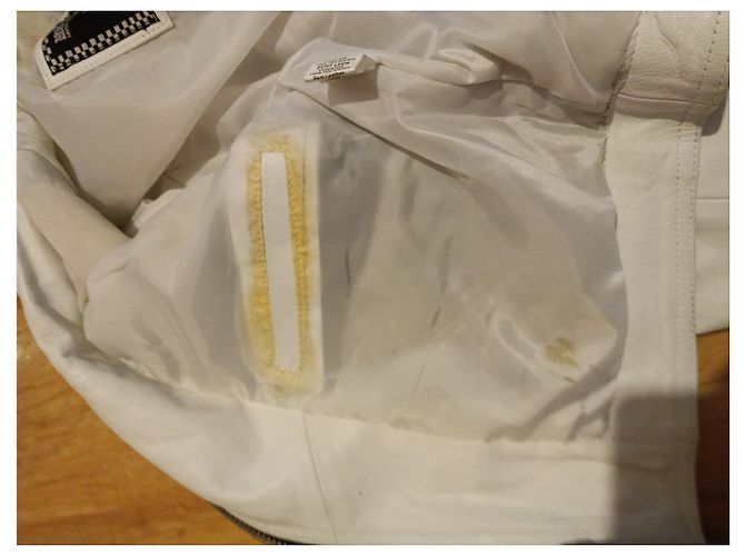 Autre Marque Perfecto white leather biker jacket - view 7